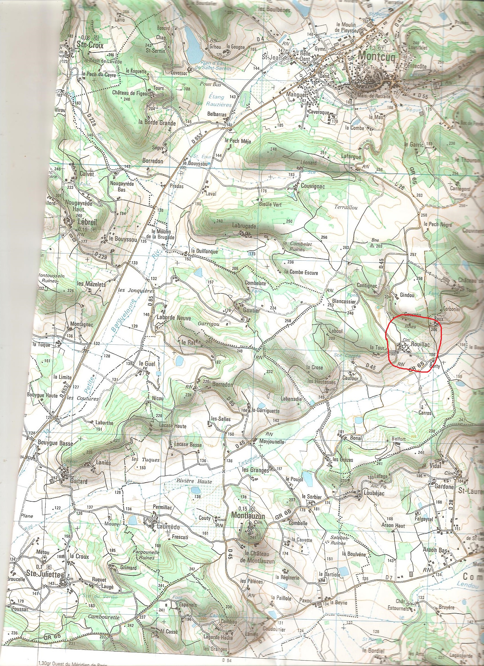 Carte IGN du Lot